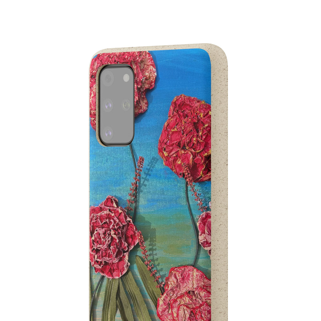 Biodegradable Floral Phone Case — Pink Carnation Eco-Friendly iPhone Cover