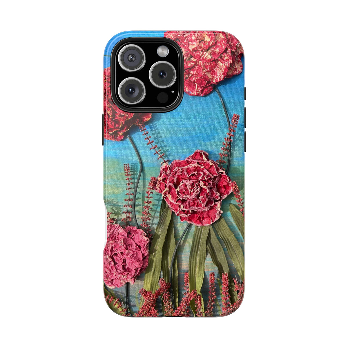 Pink Carnation Garden Tough Phone Case — Hand-Painted Floral, Faith-Inspired Protective Cover