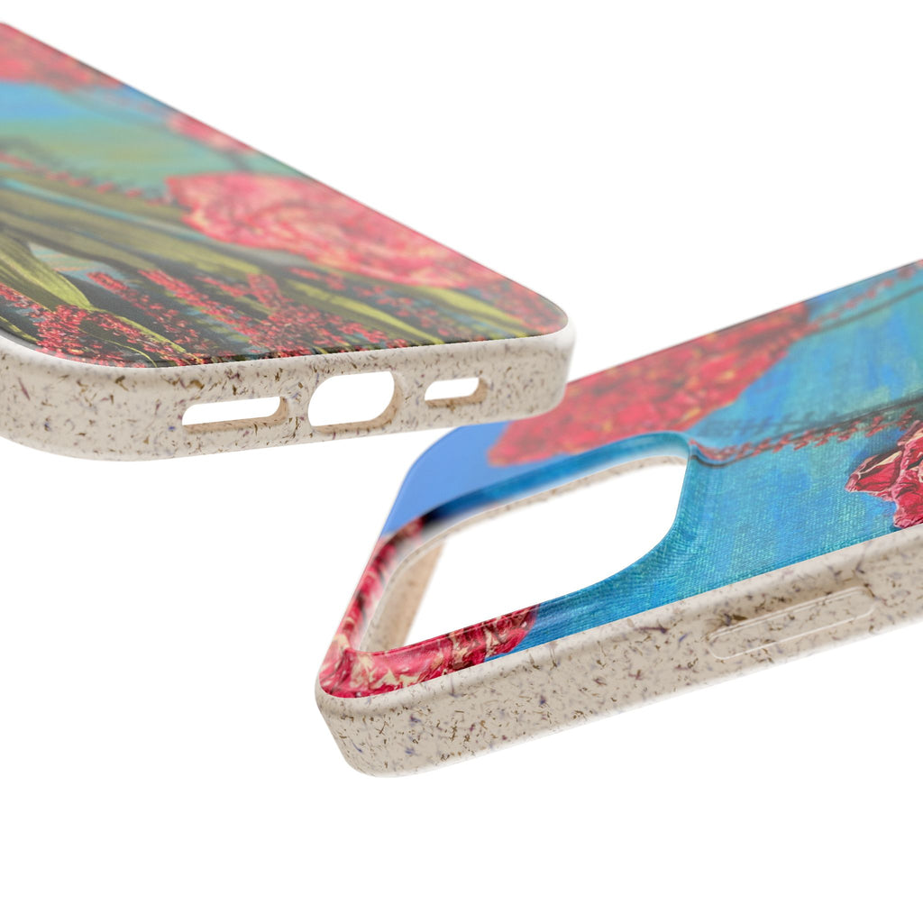 Biodegradable Floral Phone Case — Pink Carnation Eco-Friendly iPhone Cover