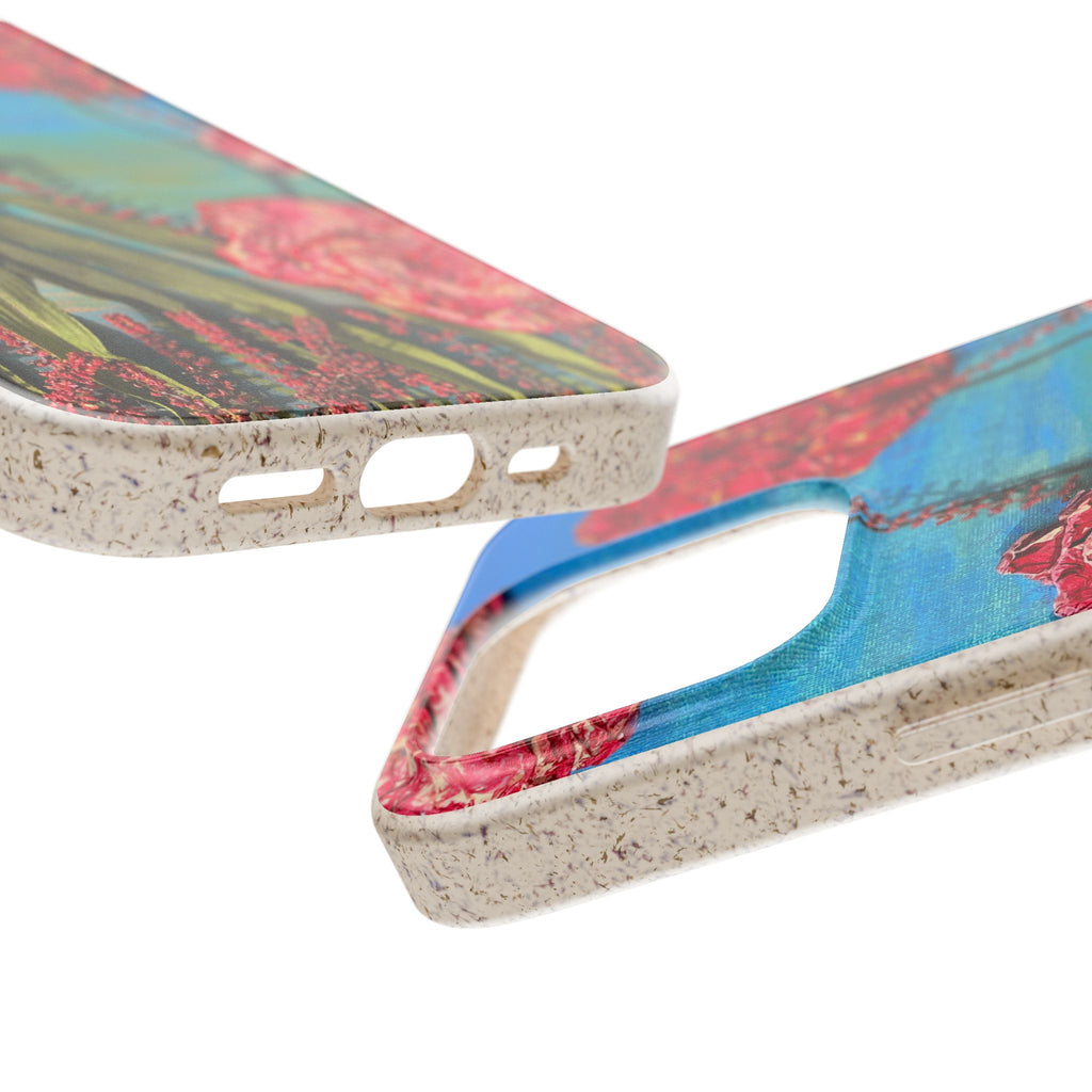 Biodegradable Floral Phone Case — Pink Carnation Eco-Friendly iPhone Cover