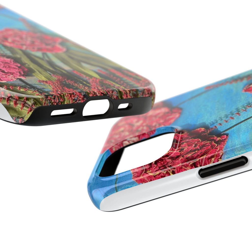 Pink Carnation Garden Tough Phone Case — Hand-Painted Floral, Faith-Inspired Protective Cover