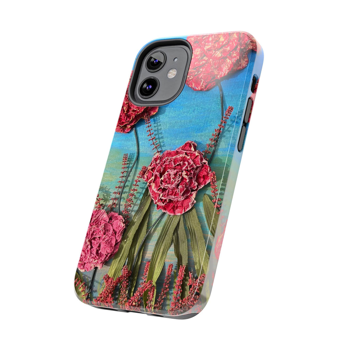 Pink Carnation Garden Tough Phone Case — Hand-Painted Floral, Faith-Inspired Protective Cover