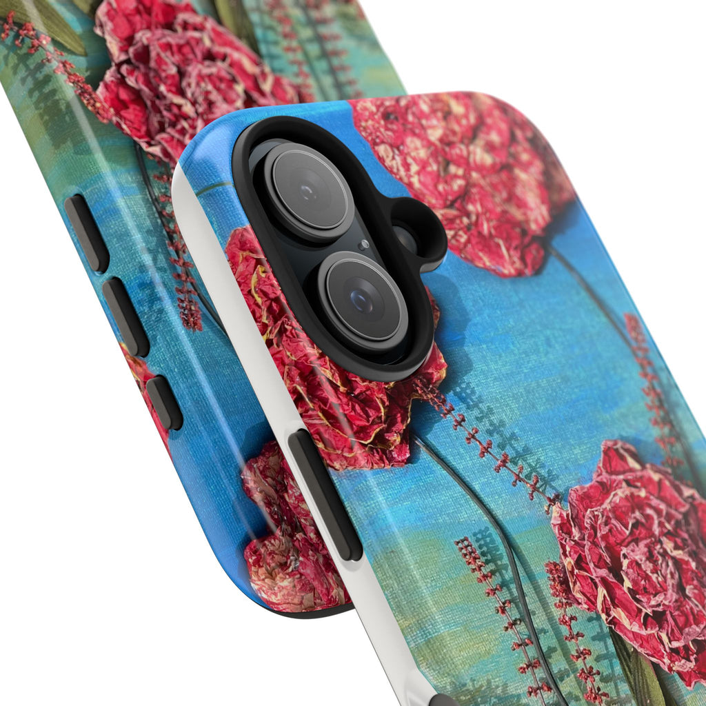 Pink Carnation Garden Tough Phone Case — Hand-Painted Floral, Faith-Inspired Protective Cover