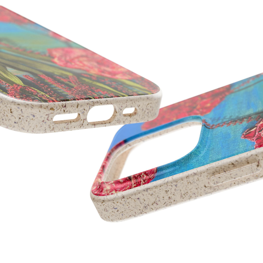 Biodegradable Floral Phone Case — Pink Carnation Eco-Friendly iPhone Cover