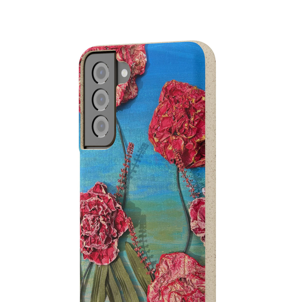 Biodegradable Floral Phone Case — Pink Carnation Eco-Friendly iPhone Cover