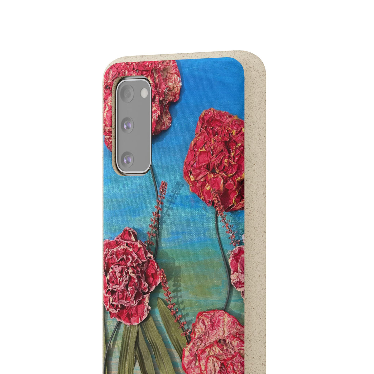 Biodegradable Floral Phone Case — Pink Carnation Eco-Friendly iPhone Cover