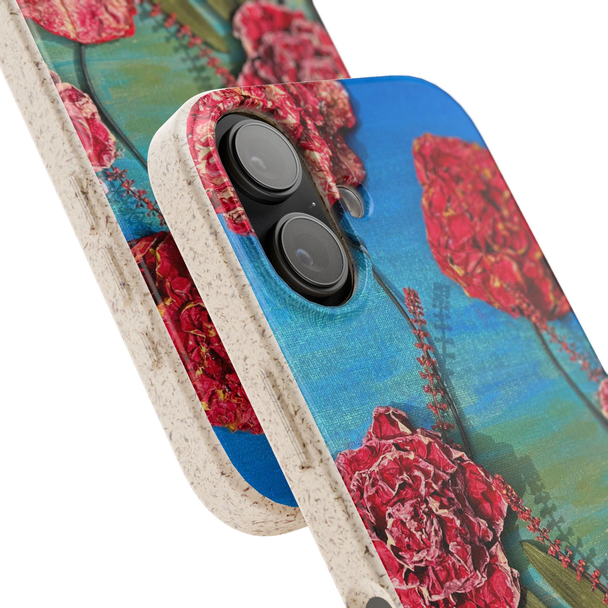 Biodegradable Floral Phone Case — Pink Carnation Eco-Friendly iPhone Cover