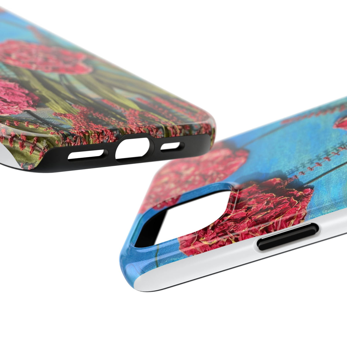 Pink Carnation Garden Tough Phone Case — Hand-Painted Floral, Faith-Inspired Protective Cover
