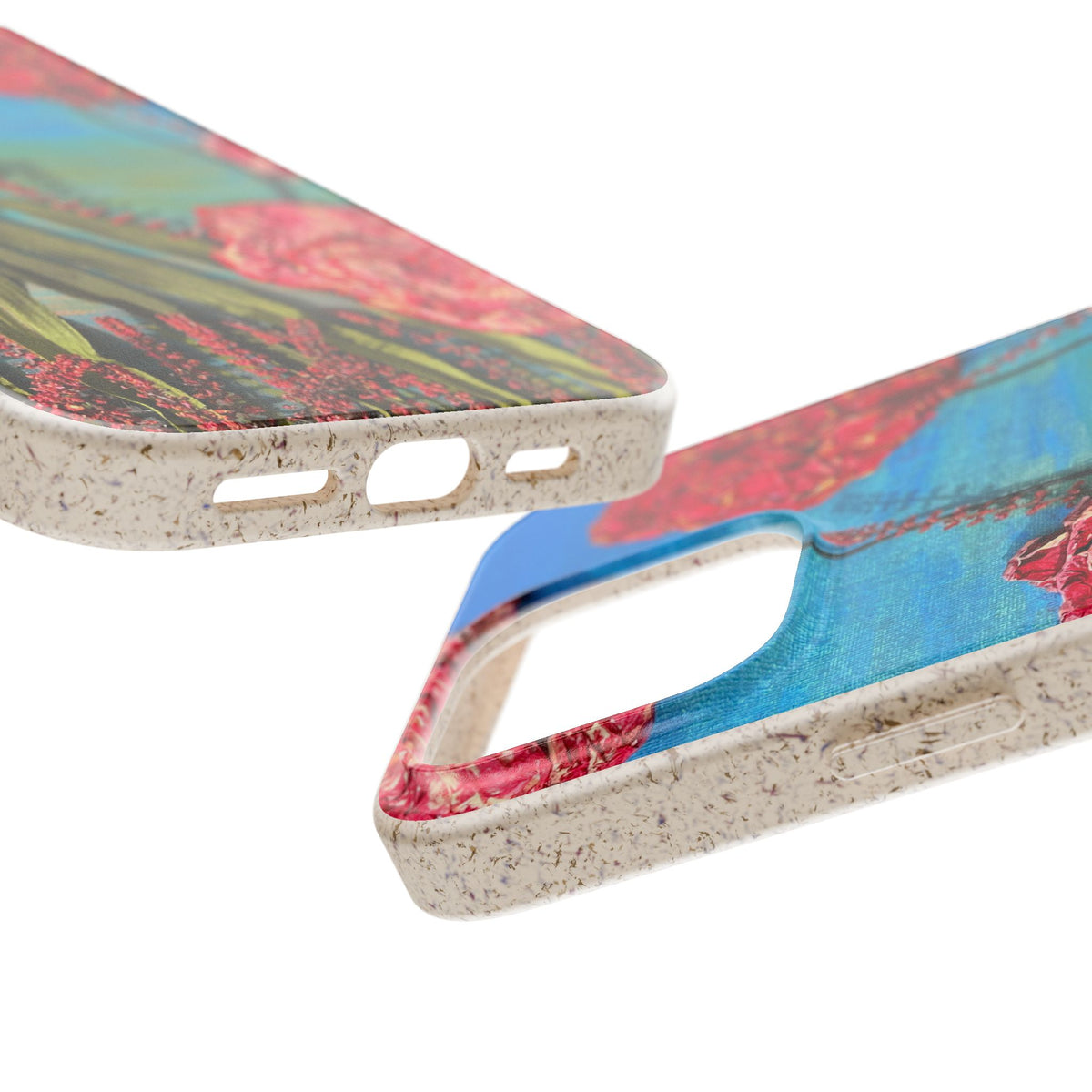 Biodegradable Floral Phone Case — Pink Carnation Eco-Friendly iPhone Cover