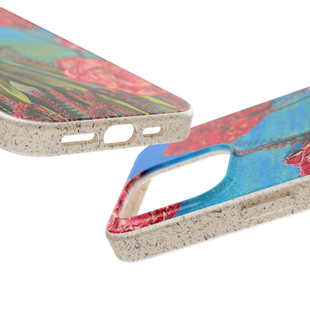 Biodegradable Floral Phone Case — Pink Carnation Eco-Friendly iPhone Cover