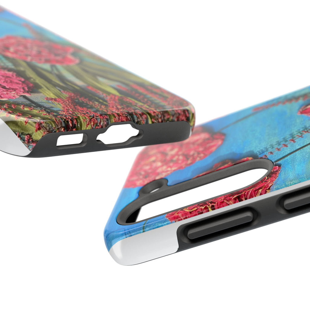 Pink Carnation Garden Tough Phone Case — Hand-Painted Floral, Faith-Inspired Protective Cover