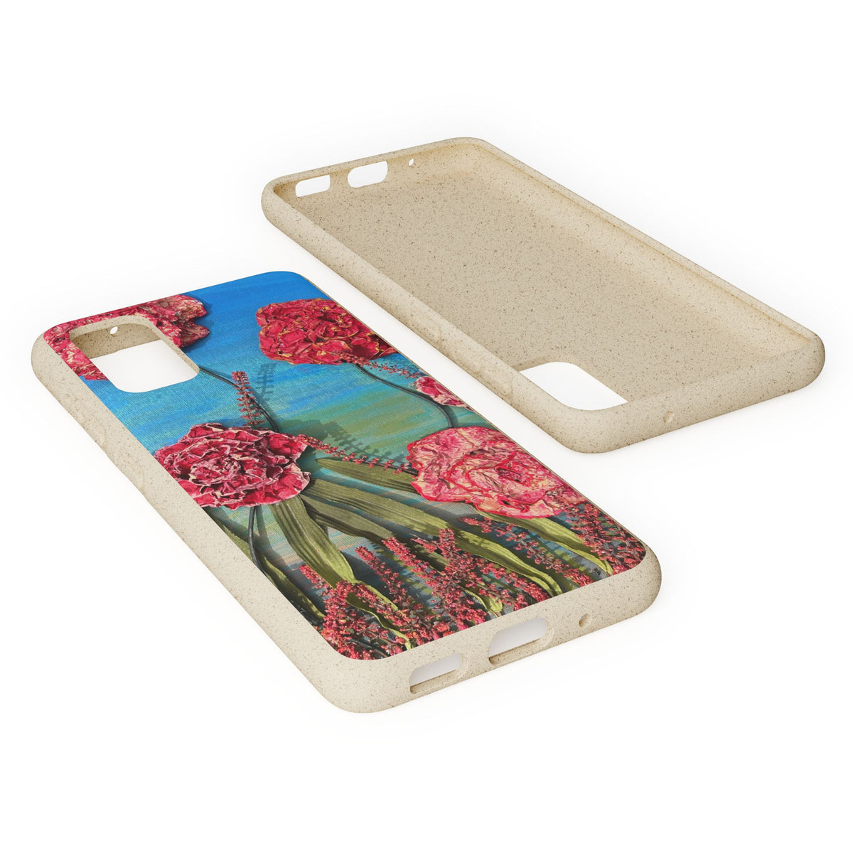 Biodegradable Floral Phone Case — Pink Carnation Eco-Friendly iPhone Cover