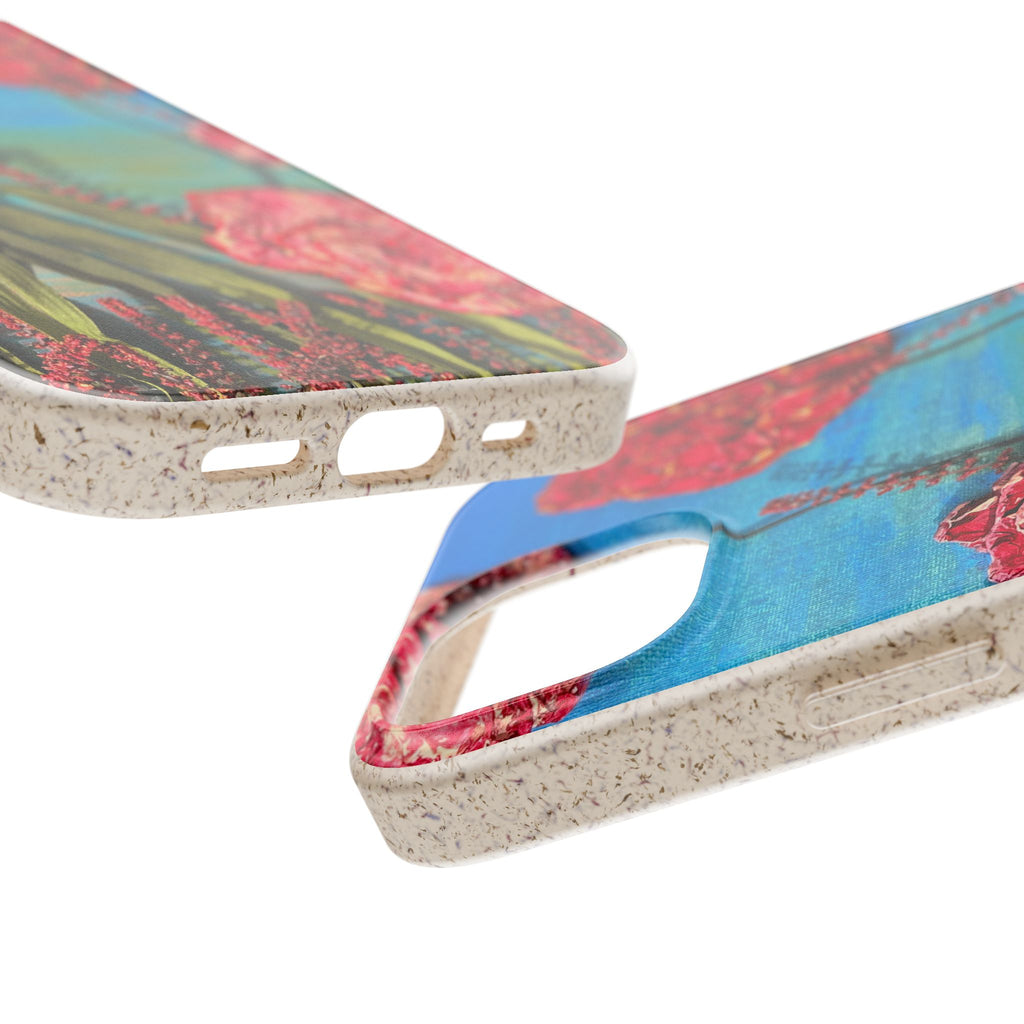Biodegradable Floral Phone Case — Pink Carnation Eco-Friendly iPhone Cover
