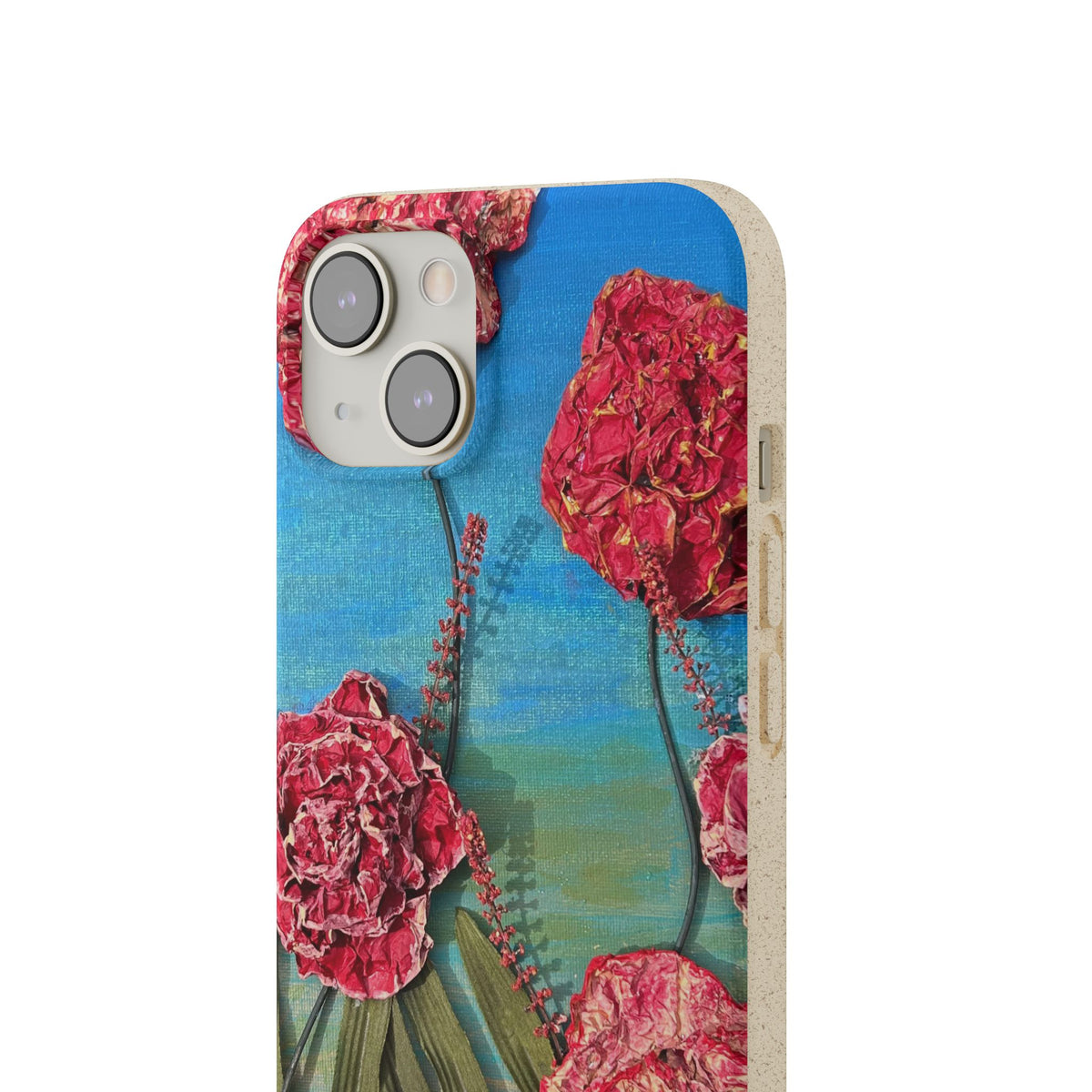 Biodegradable Floral Phone Case — Pink Carnation Eco-Friendly iPhone Cover