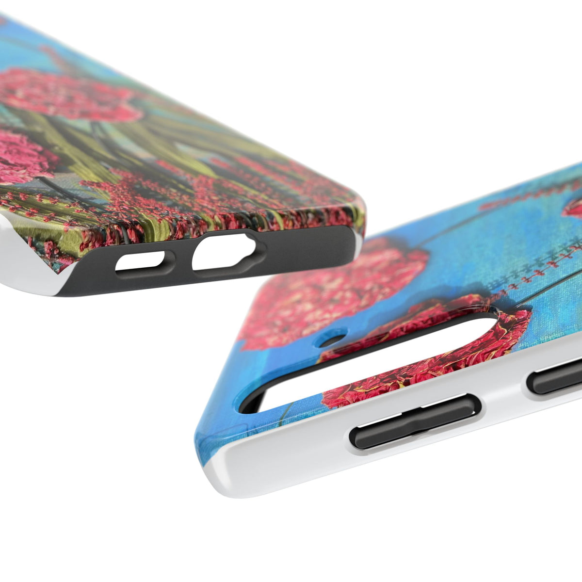 Pink Carnation Garden Tough Phone Case — Hand-Painted Floral, Faith-Inspired Protective Cover