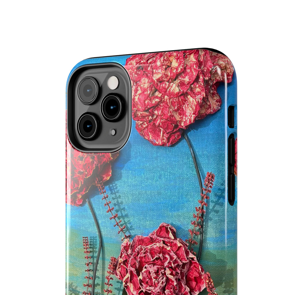 Pink Carnation Garden Tough Phone Case — Hand-Painted Floral, Faith-Inspired Protective Cover