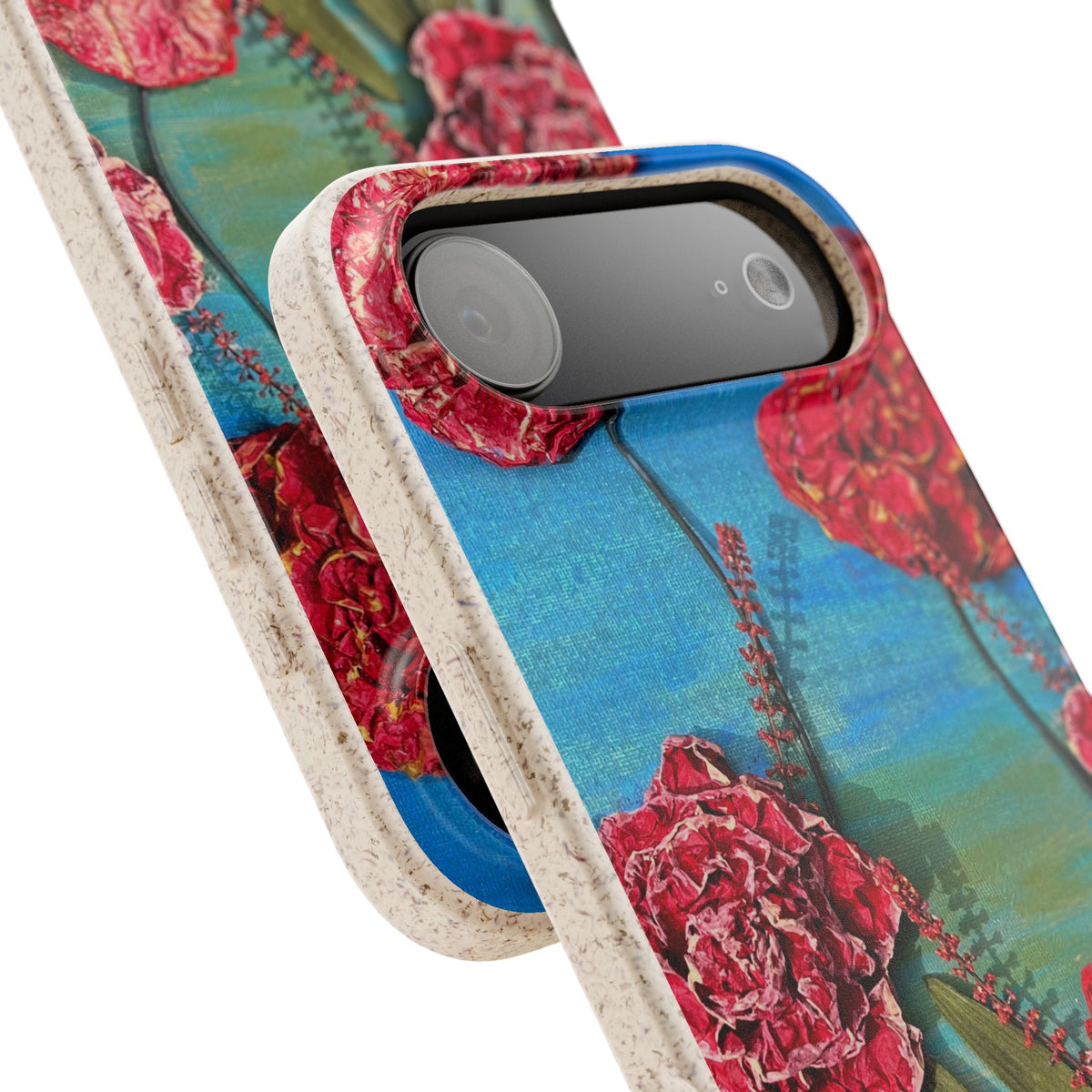 Biodegradable Floral Phone Case — Pink Carnation Eco-Friendly iPhone Cover