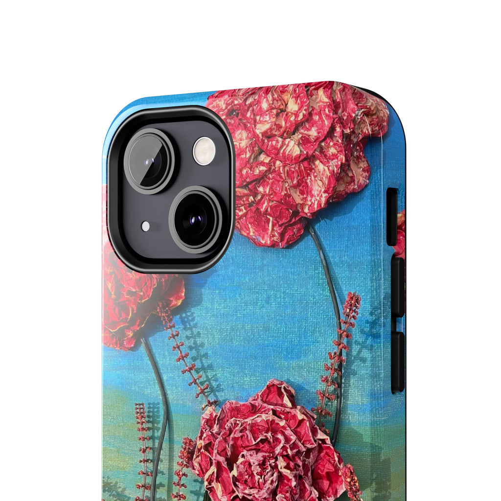Pink Carnation Garden Tough Phone Case — Hand-Painted Floral, Faith-Inspired Protective Cover