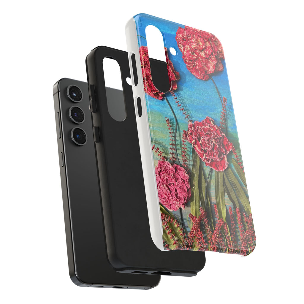 Pink Carnation Garden Tough Phone Case — Hand-Painted Floral, Faith-Inspired Protective Cover