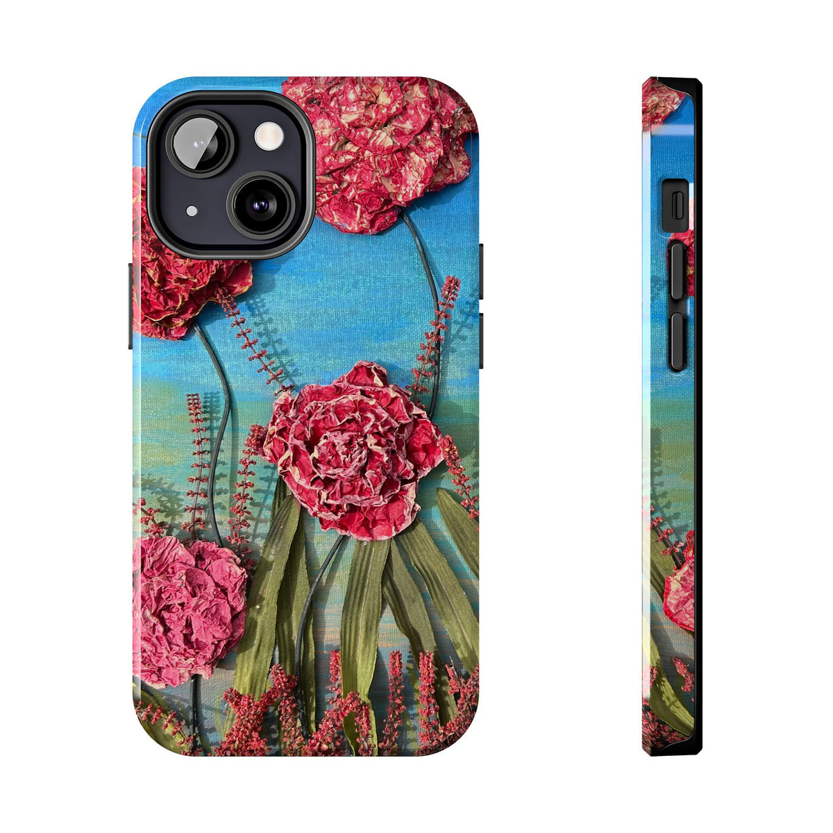 Pink Carnation Garden Tough Phone Case — Hand-Painted Floral, Faith-Inspired Protective Cover