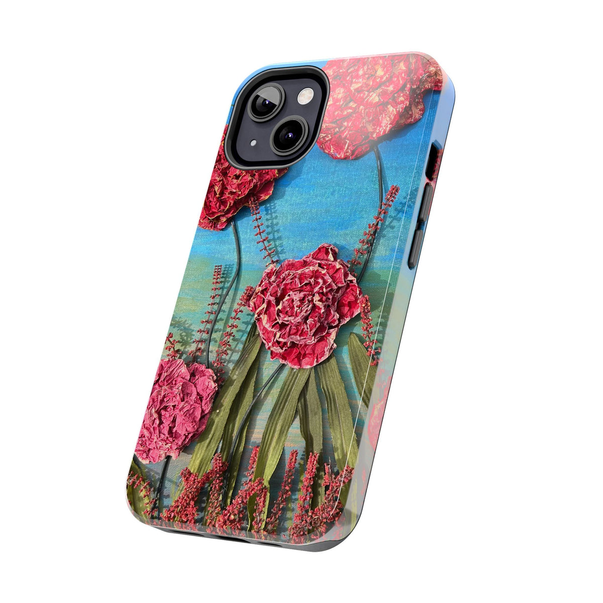 Pink Carnation Garden Tough Phone Case — Hand-Painted Floral, Faith-Inspired Protective Cover