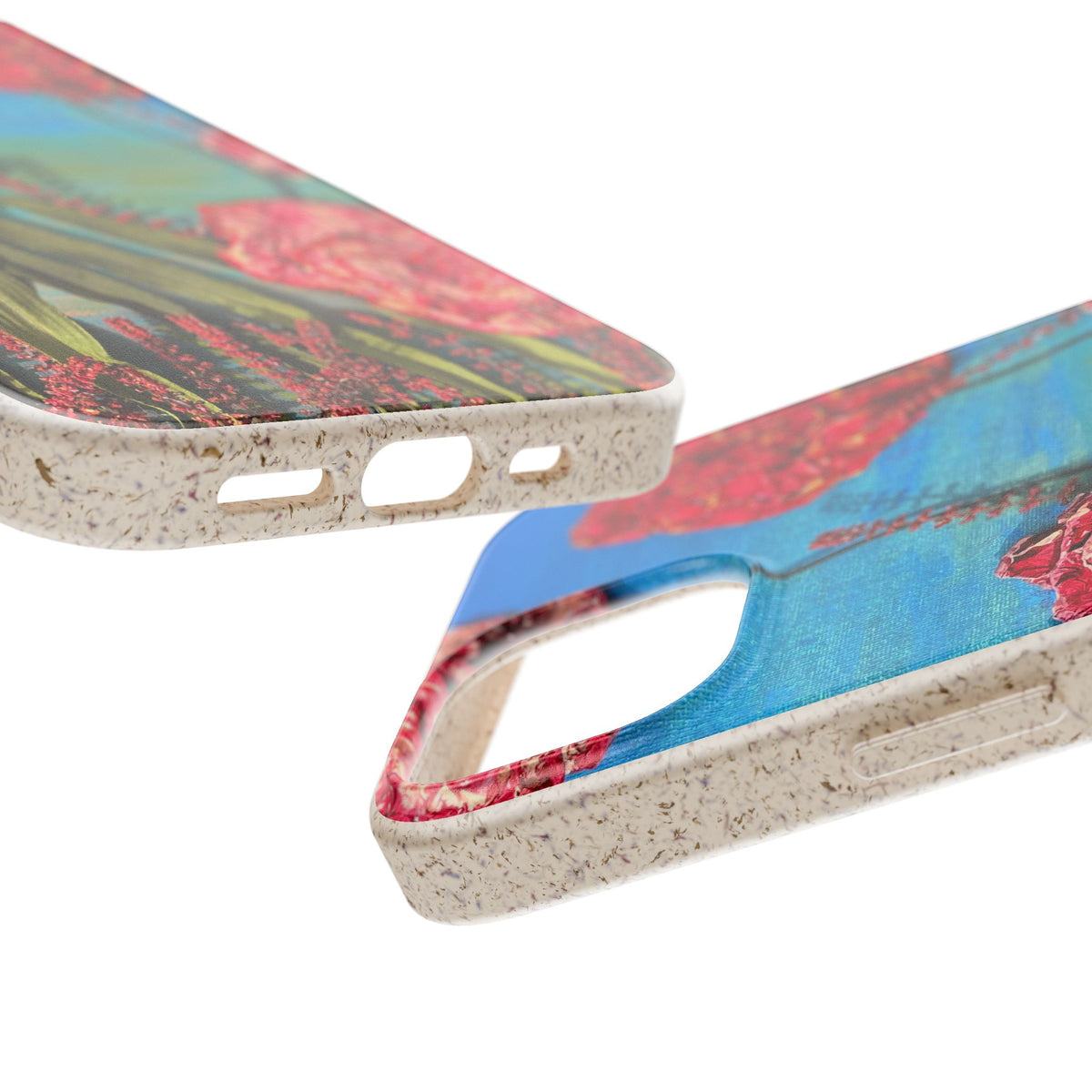 Biodegradable Floral Phone Case — Pink Carnation Eco-Friendly iPhone Cover