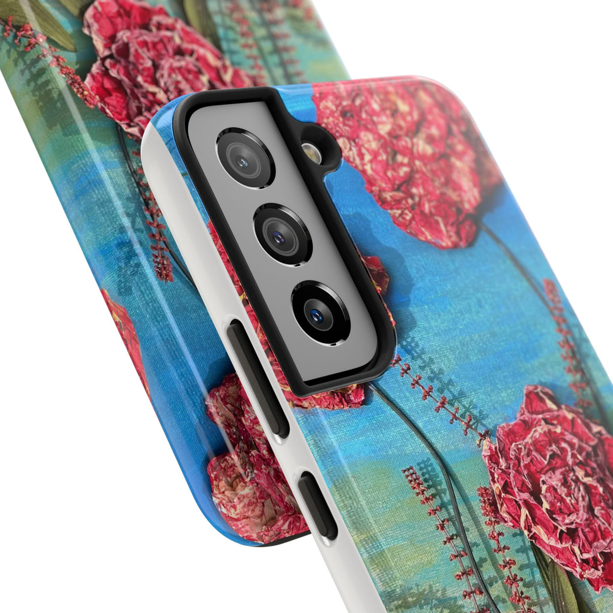Pink Carnation Garden Tough Phone Case — Hand-Painted Floral, Faith-Inspired Protective Cover