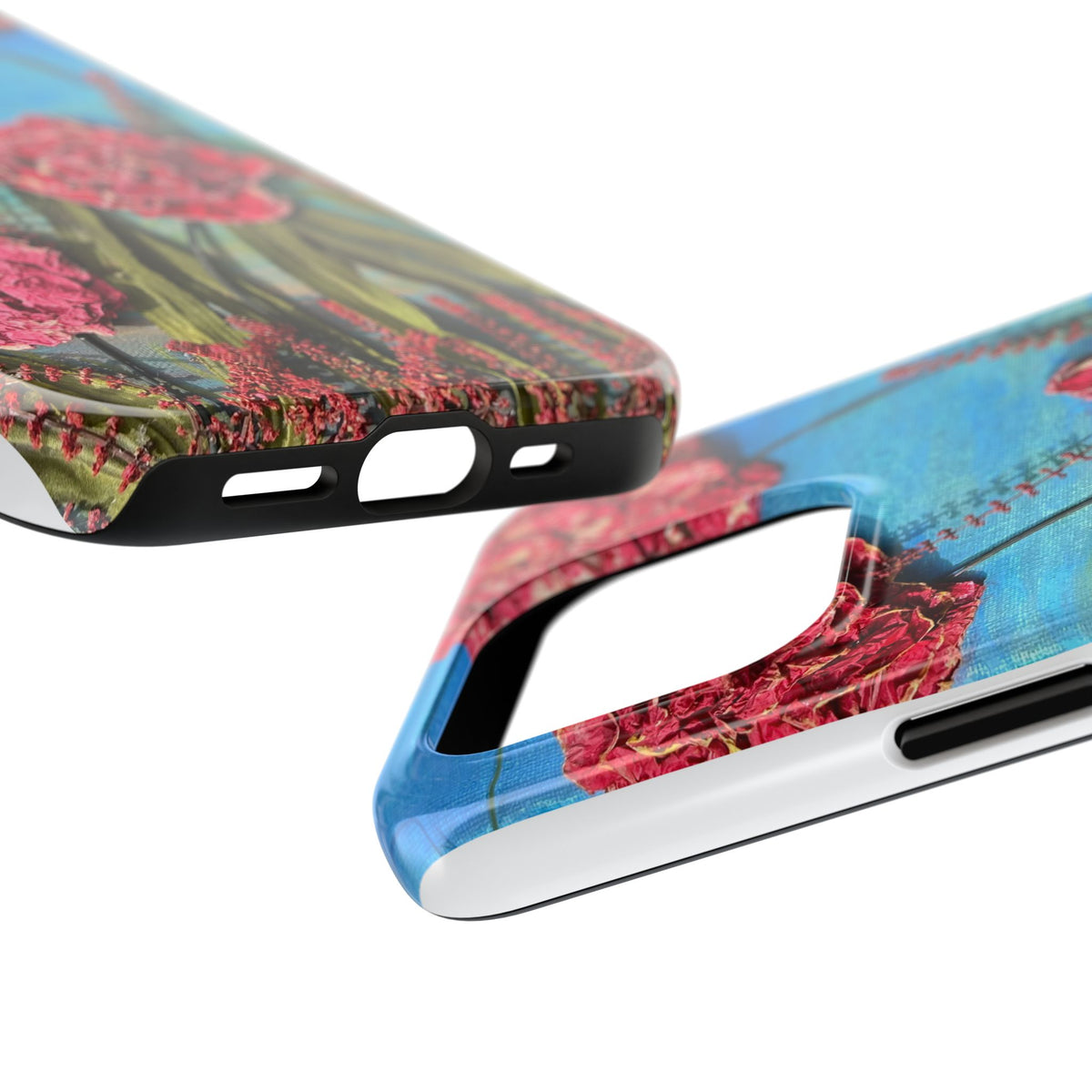 Pink Carnation Garden Tough Phone Case — Hand-Painted Floral, Faith-Inspired Protective Cover