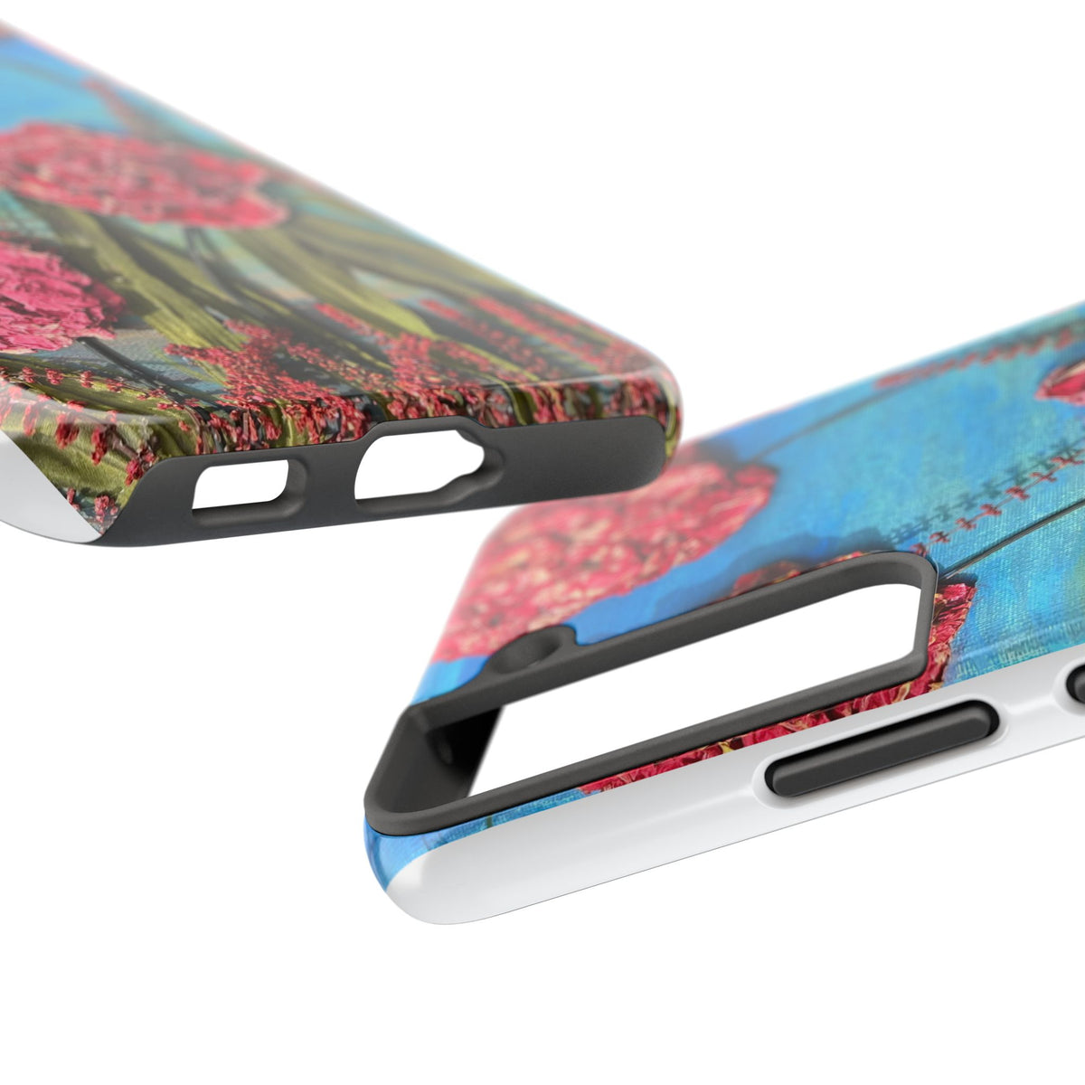 Pink Carnation Garden Tough Phone Case — Hand-Painted Floral, Faith-Inspired Protective Cover