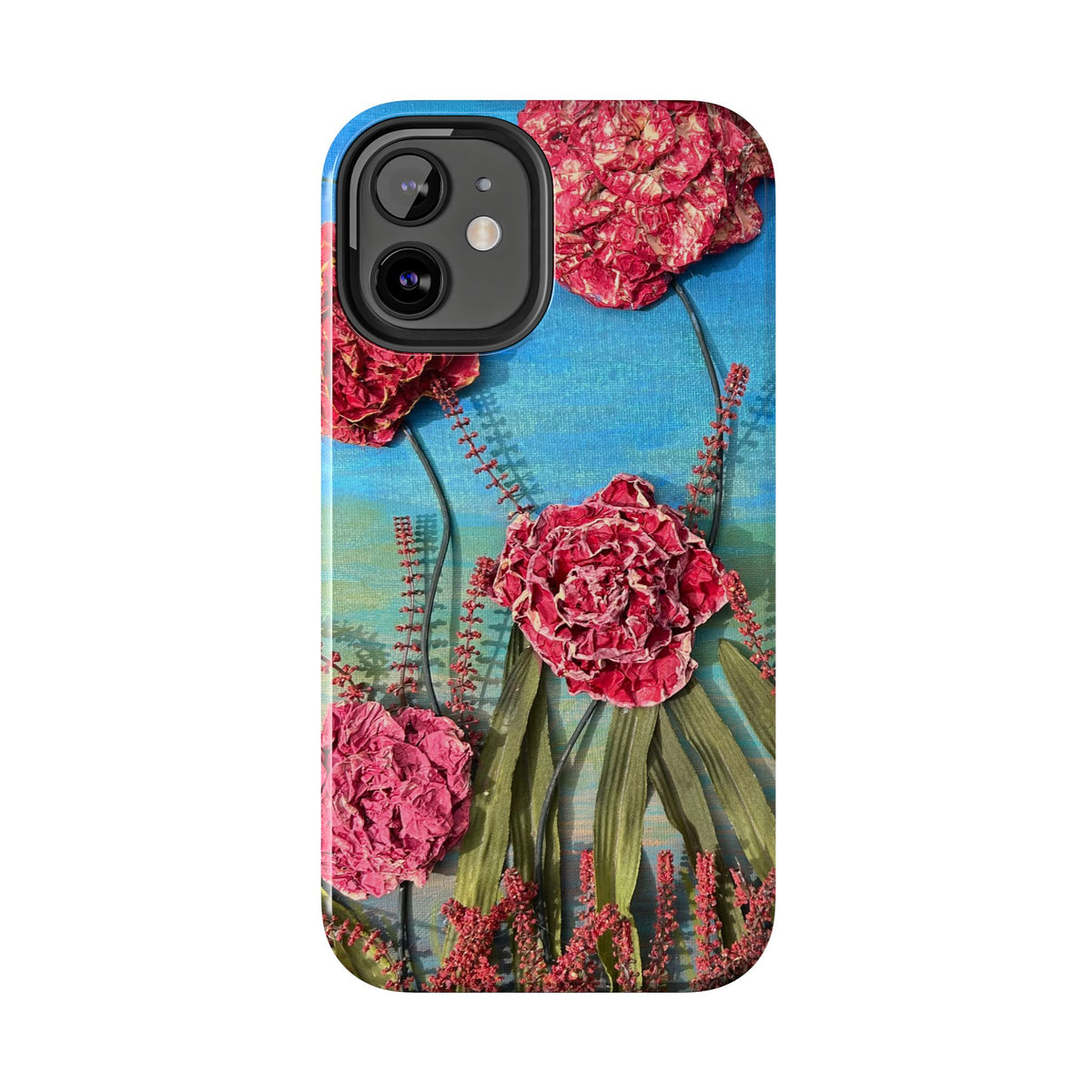 Pink Carnation Garden Tough Phone Case — Hand-Painted Floral, Faith-Inspired Protective Cover
