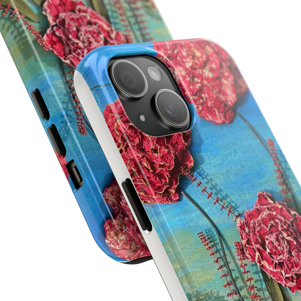 Pink Carnation Garden Tough Phone Case — Hand-Painted Floral, Faith-Inspired Protective Cover