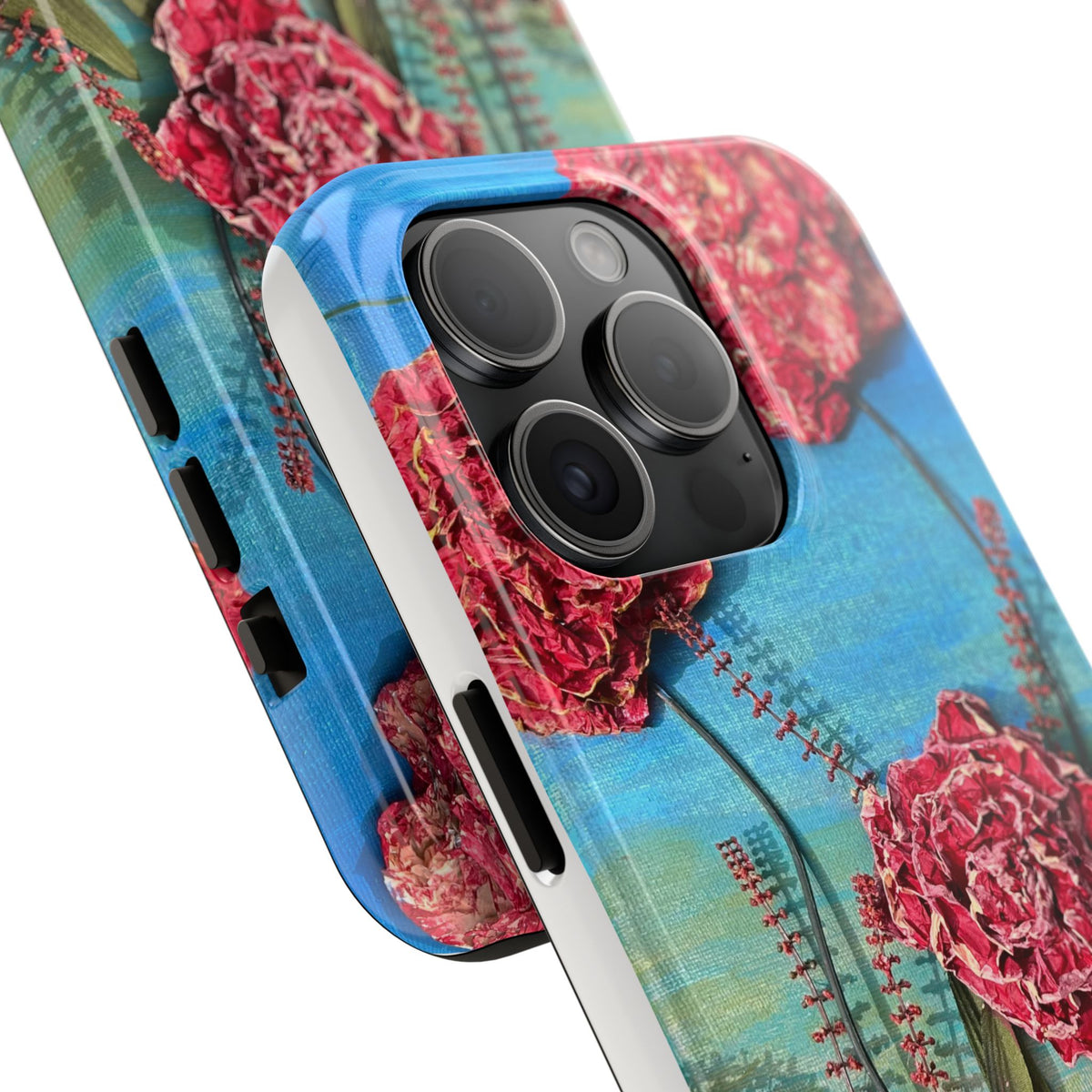 Pink Carnation Garden Tough Phone Case — Hand-Painted Floral, Faith-Inspired Protective Cover