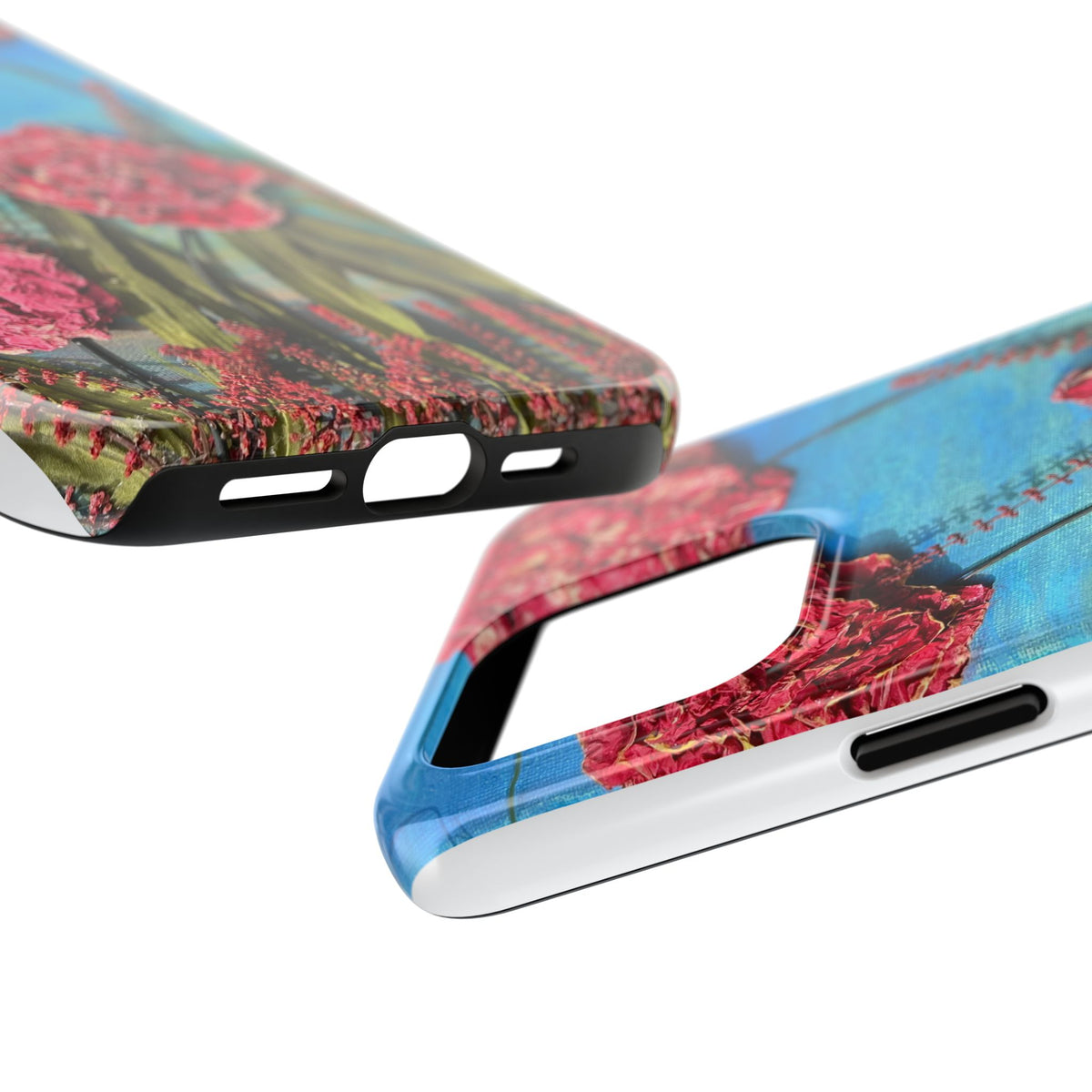 Pink Carnation Garden Tough Phone Case — Hand-Painted Floral, Faith-Inspired Protective Cover
