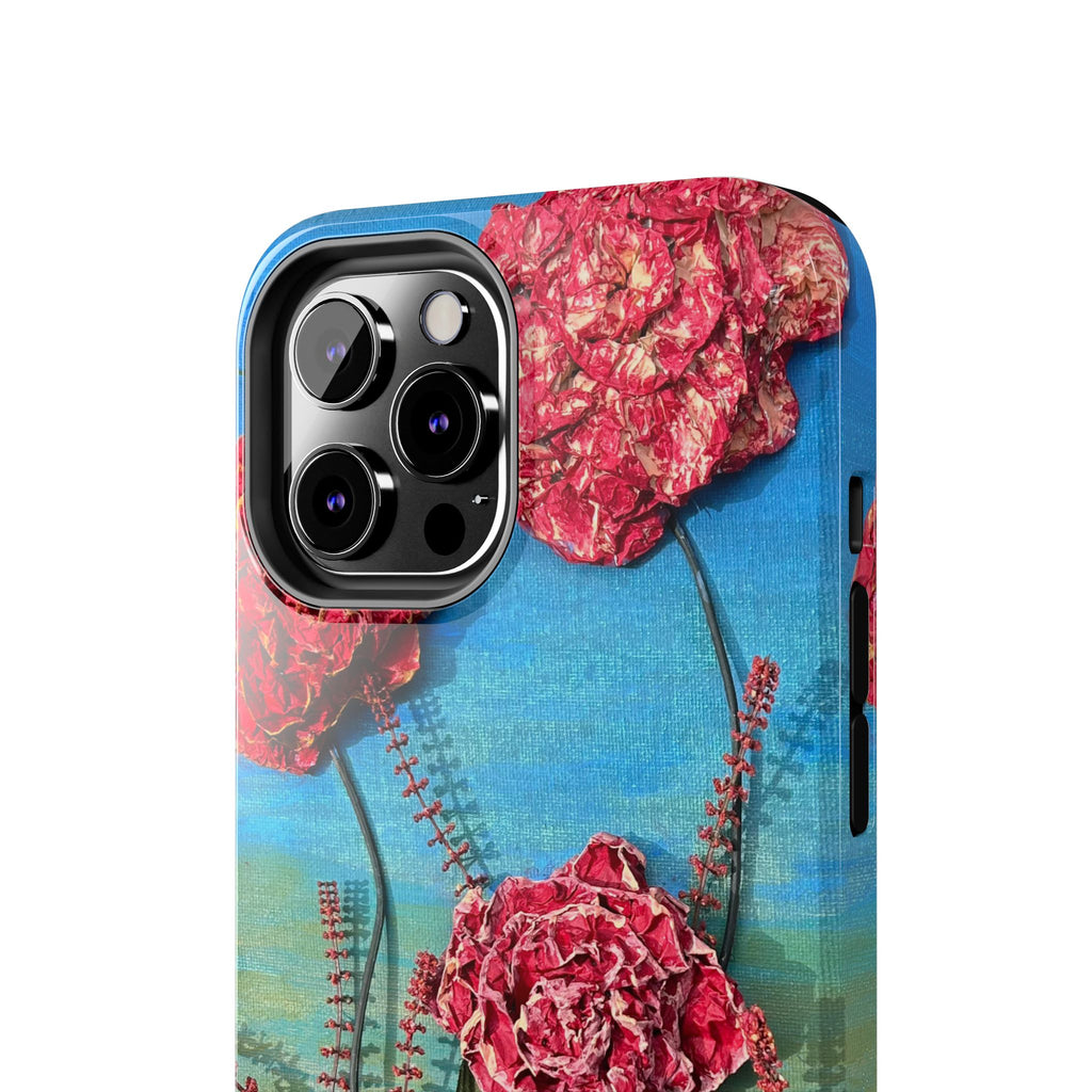 Pink Carnation Garden Tough Phone Case — Hand-Painted Floral, Faith-Inspired Protective Cover
