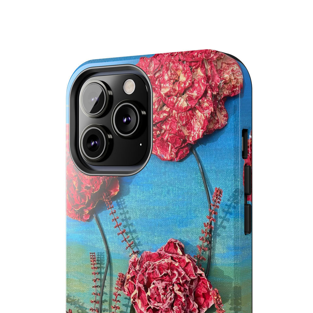 Pink Carnation Garden Tough Phone Case — Hand-Painted Floral, Faith-Inspired Protective Cover