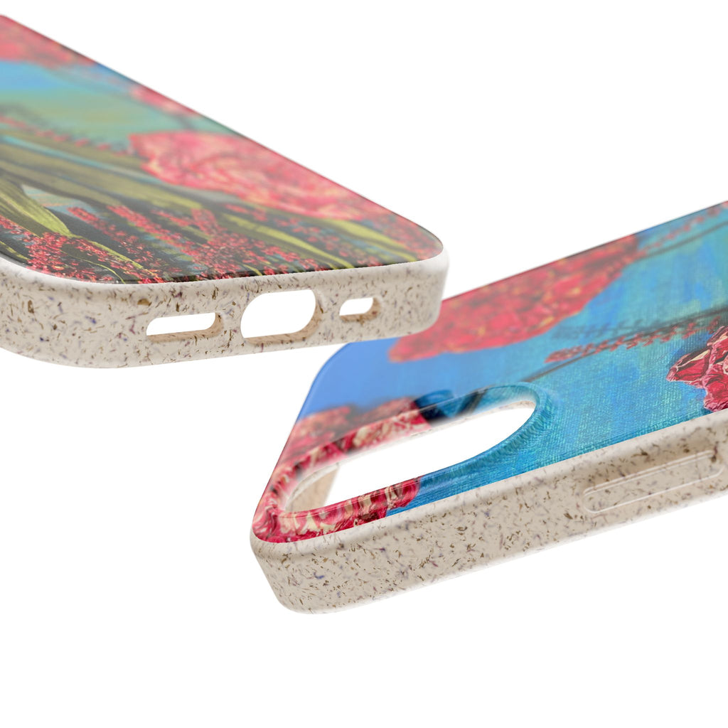 Biodegradable Floral Phone Case — Pink Carnation Eco-Friendly iPhone Cover