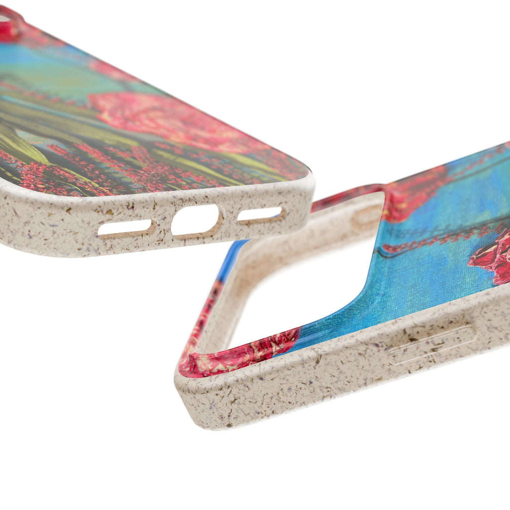 Biodegradable Floral Phone Case — Pink Carnation Eco-Friendly iPhone Cover