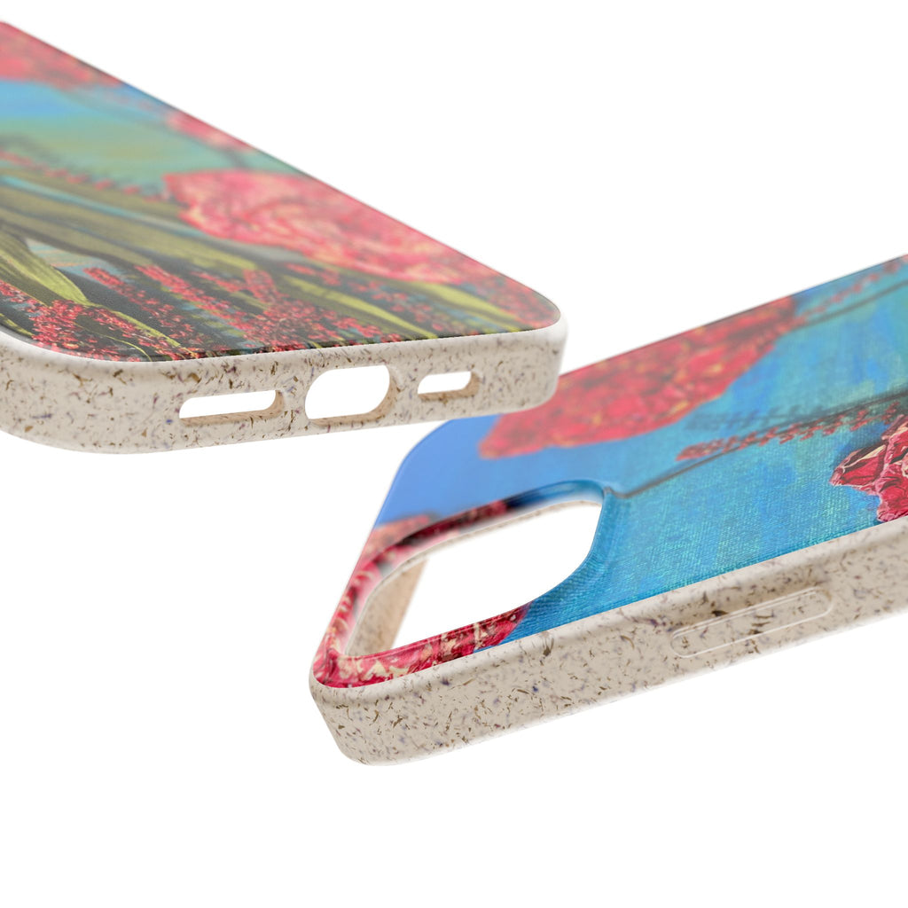 Biodegradable Floral Phone Case — Pink Carnation Eco-Friendly iPhone Cover