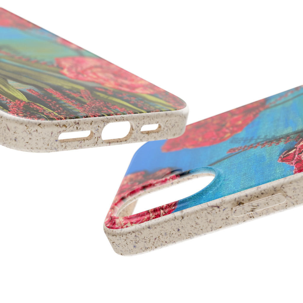Biodegradable Floral Phone Case — Pink Carnation Eco-Friendly iPhone Cover